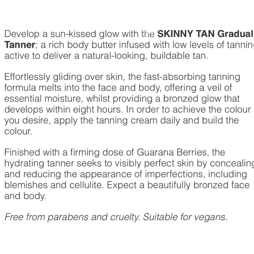 SKINNY TAN Gradual Self Tanning Bronzer